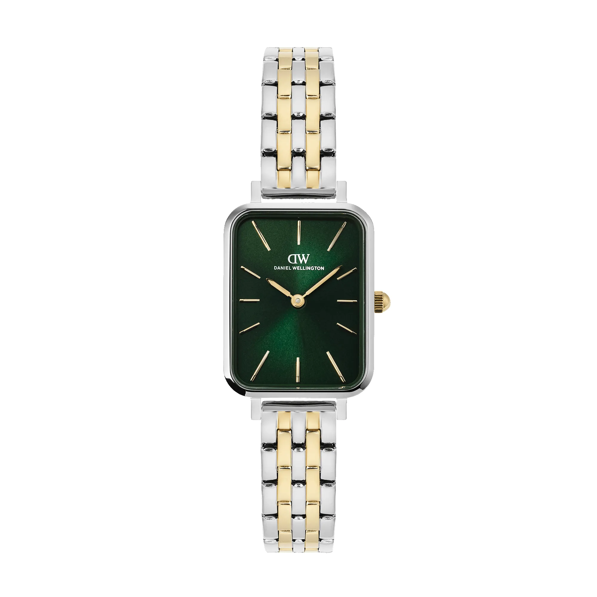 Quadro 5-link Emerald Two Tone sold by Daniel Wellington