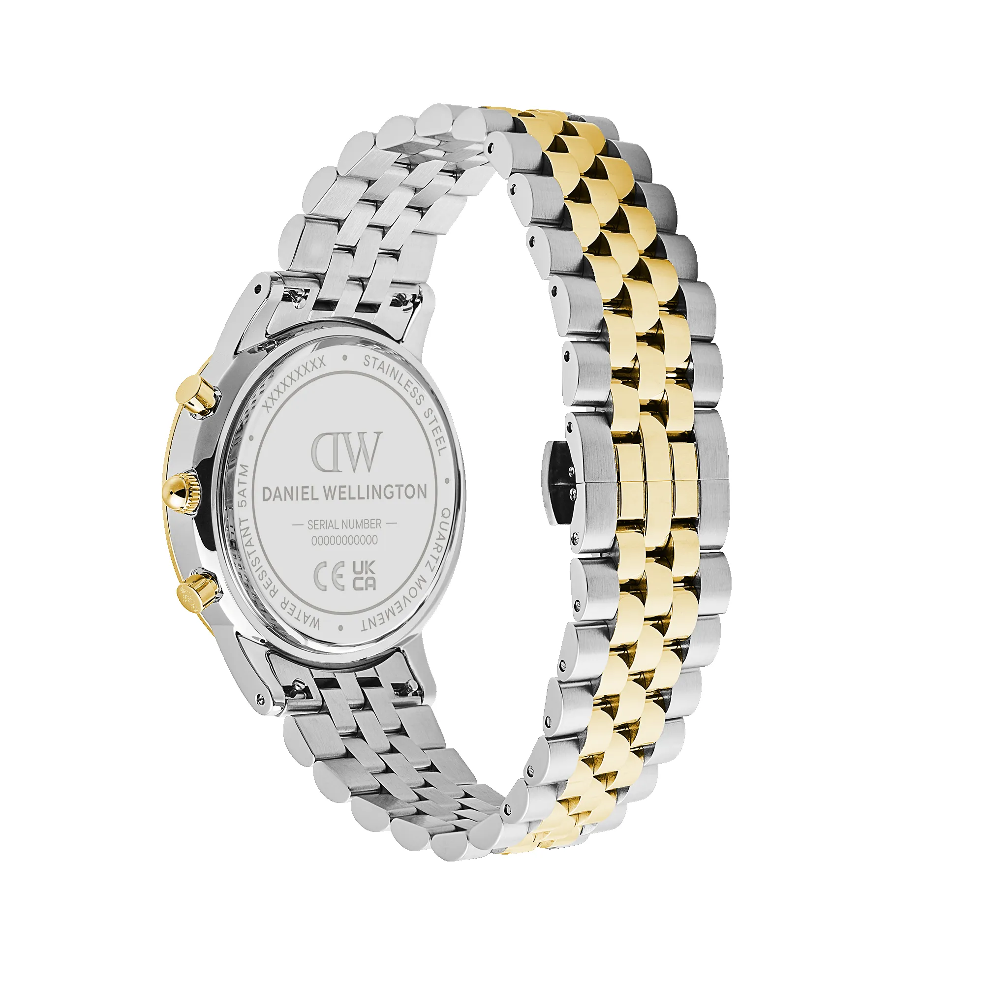 Iconic Chronograph Arch 5-Link Emerald Panda Two Tone sold by Daniel Wellington product image thumbnail 3