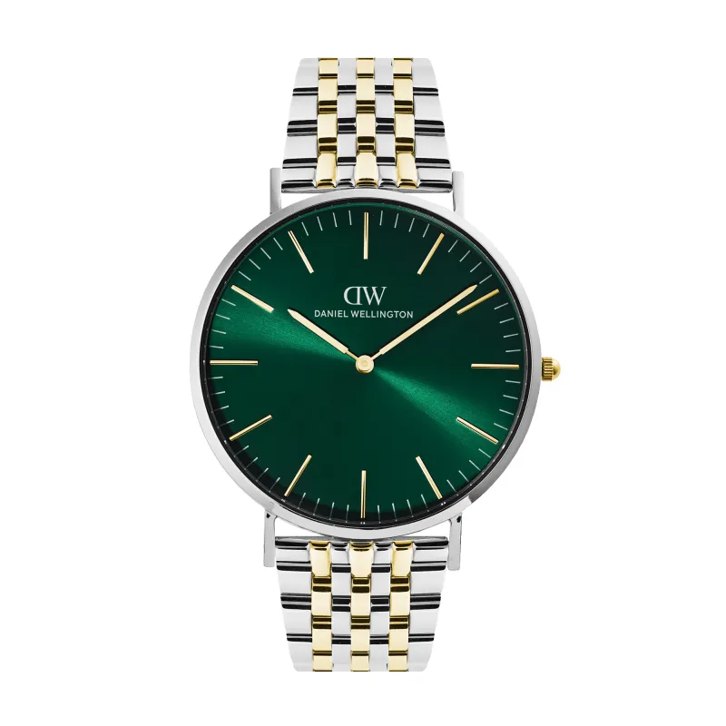 Classic 7-Link Emerald Two Tone made by Daniel Wellington