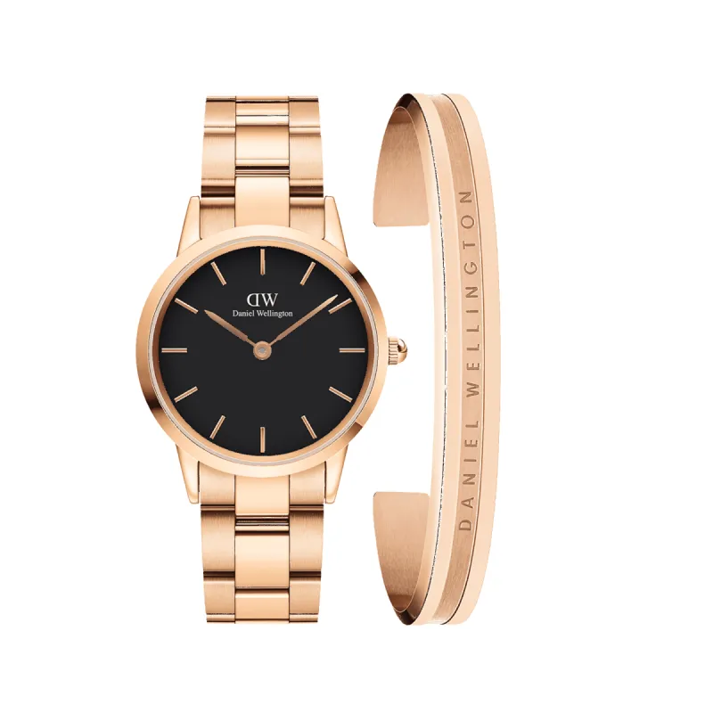 Iconic Link Black + Elan Bracelet sold by Daniel Wellington