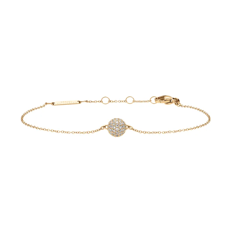 Pavé Crystal Pendant Bracelet Gold sold by Daniel Wellington