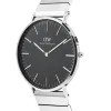 Classic Piano Link Onyx Silver sold by Daniel Wellington