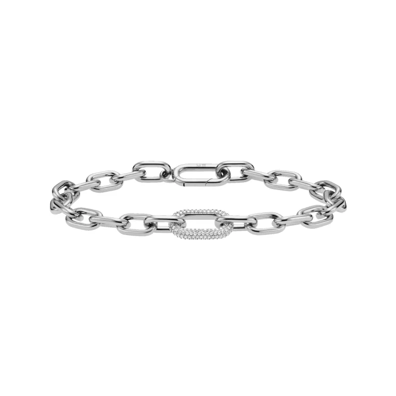 Crystal Link Bracelet Silver sold by Daniel Wellington