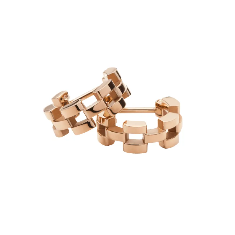 3-Link Earrings Rose Gold sold by Daniel Wellington