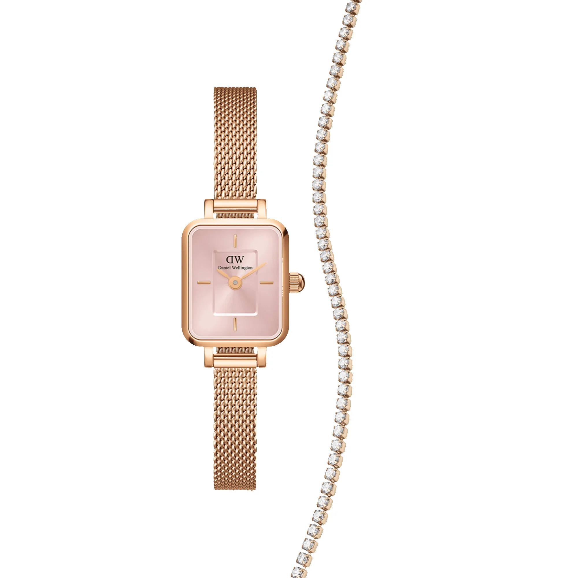 Quadro Mini Blush Melrose + Tennis Bracelet sold by Daniel Wellington