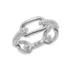 Crystal Link Ring Silver sold by Daniel Wellington