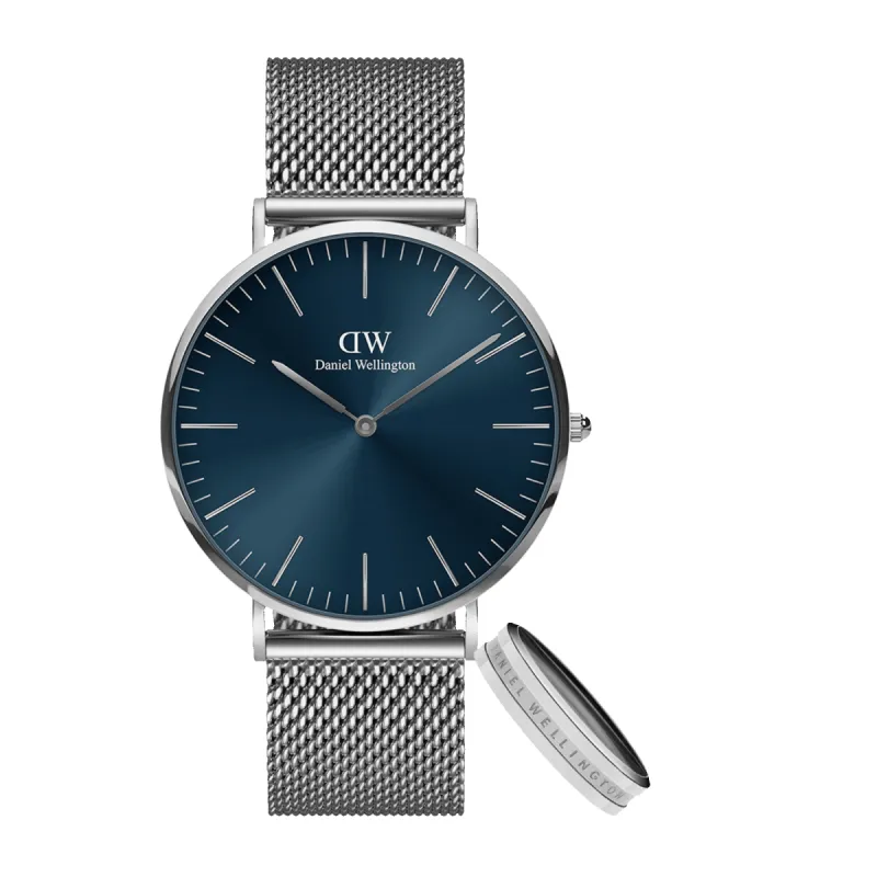 Classic Mesh Arctic + Elan Ring S sold by Daniel Wellington