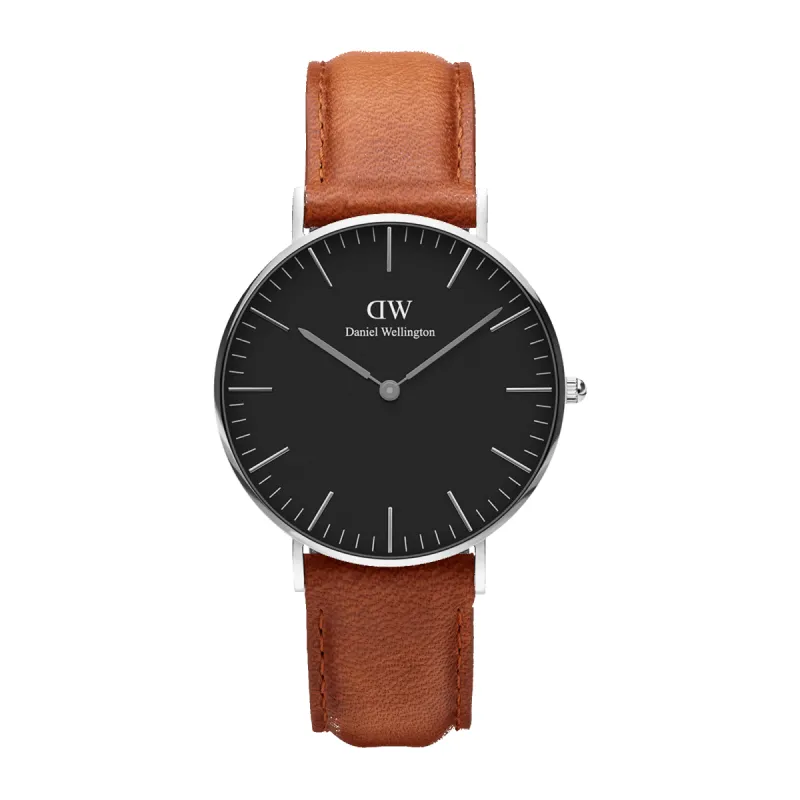 Classic Durham Black Silver sold by Daniel Wellington