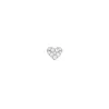 Crystal Heart Stud Silver sold by Daniel Wellington