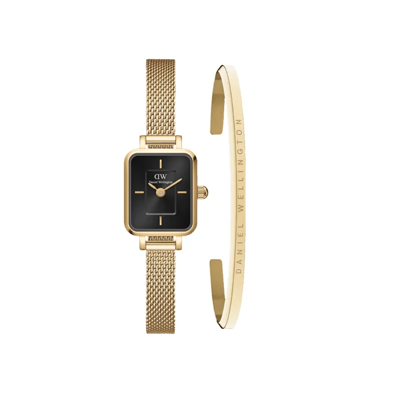 Quadro Mini Evergold Onyx + Classic Bracelet sold by Daniel Wellington