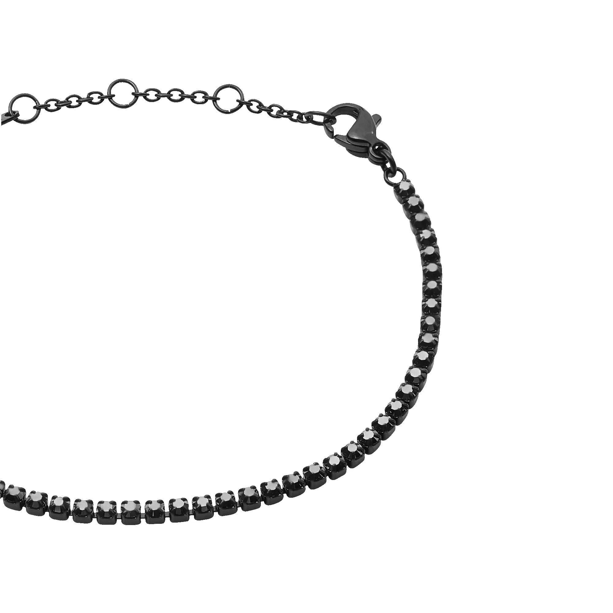 Black Crystal Tennis Bracelet sold by Daniel Wellington product image thumbnail 3