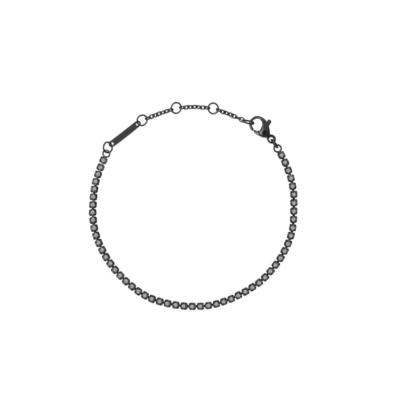 Black Crystal Tennis Bracelet made by Daniel Wellington