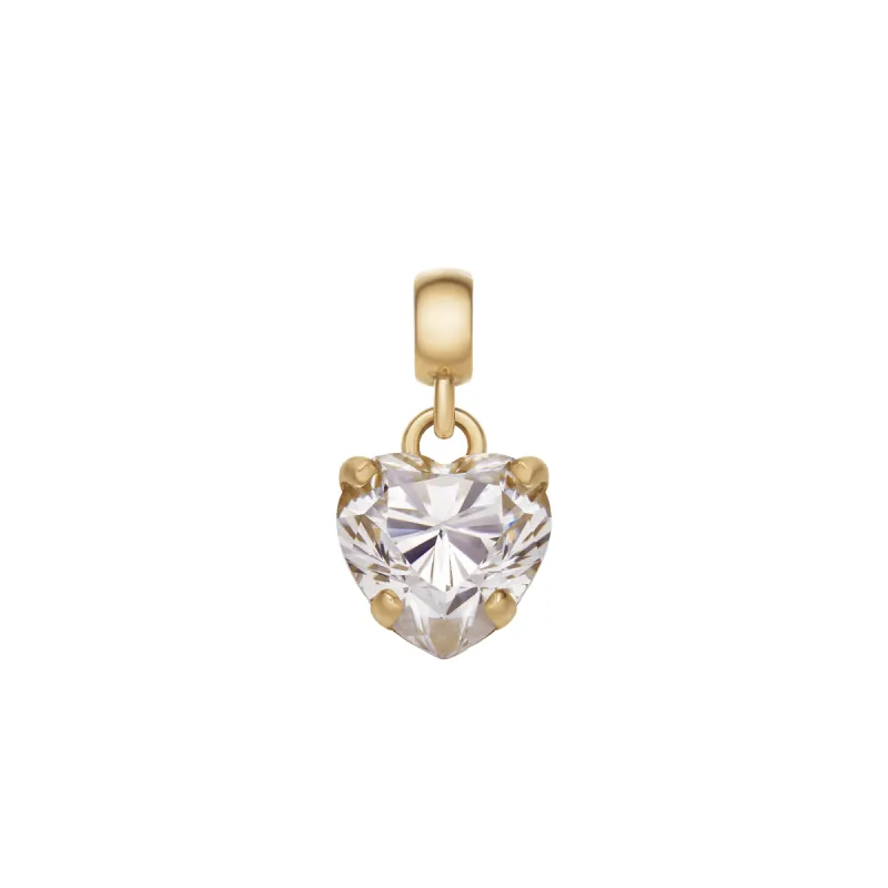 Heart White Crystal Charm G sold by Daniel Wellington