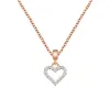 Heart Contour White Crystal Charm Rose Gold sold by Daniel Wellington