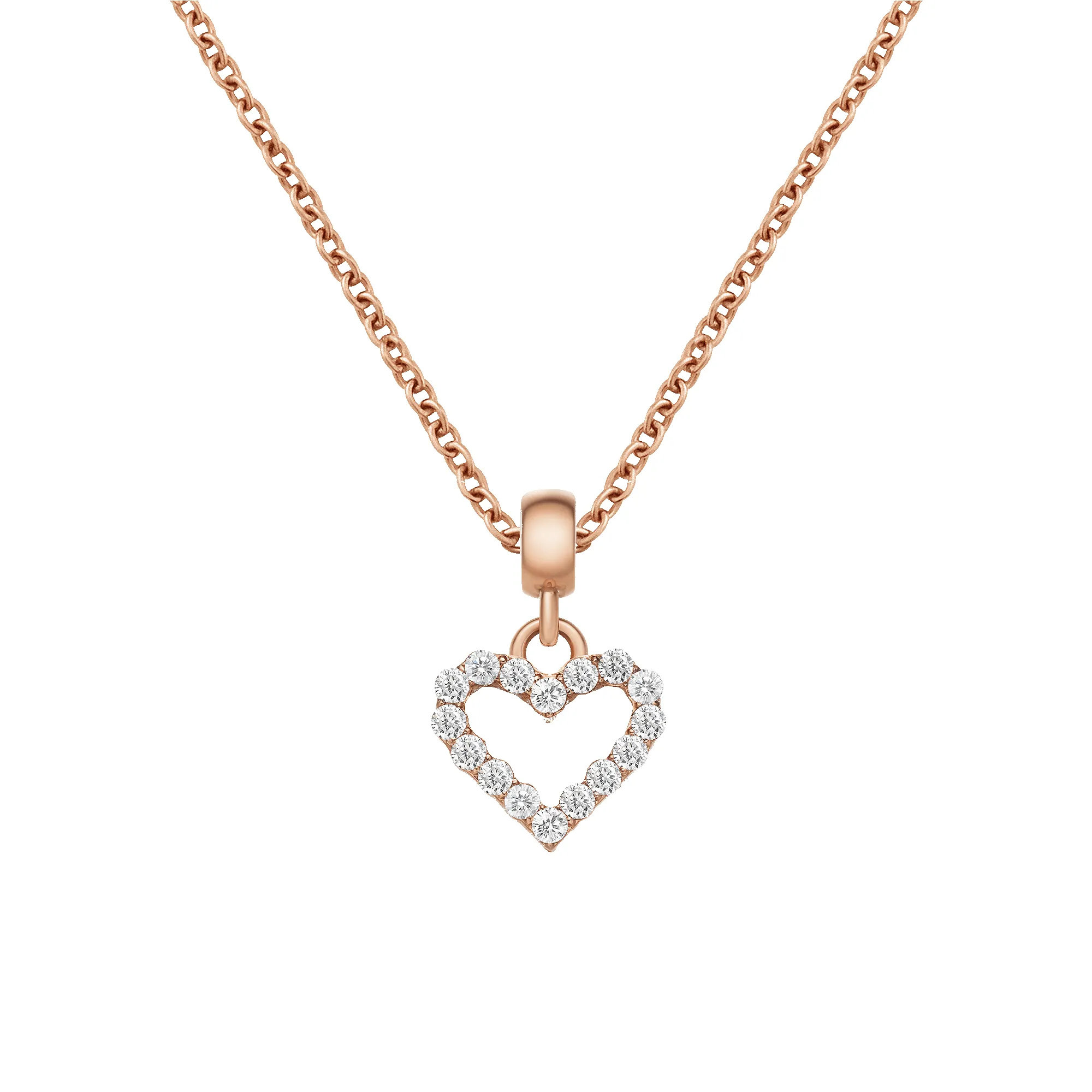 Heart Contour White Crystal Charm Rose Gold sold by Daniel Wellington product image thumbnail 2