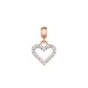 Heart Contour White Crystal Charm Rose Gold sold by Daniel Wellington