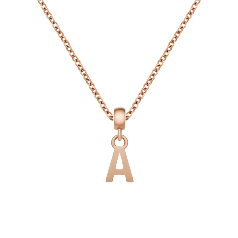 Chain Necklace + Letter Charm sold by Daniel Wellington
