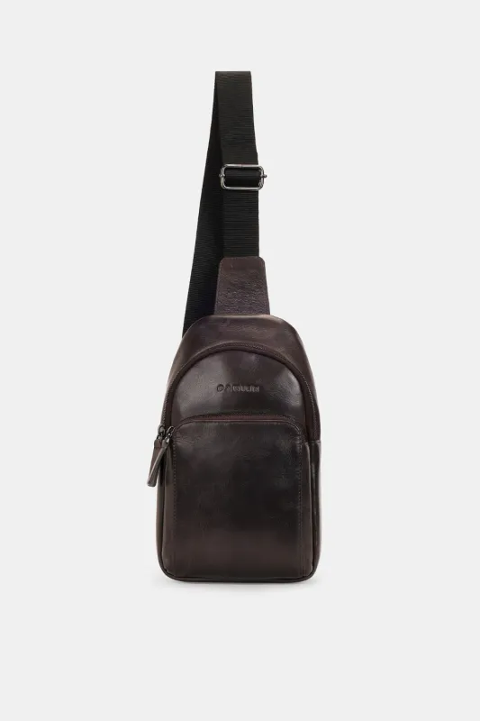 BOSTON LEATHER SLING BAG made by Danier