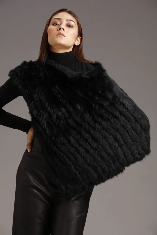 GEANA FUR PONCHO sold by Danier