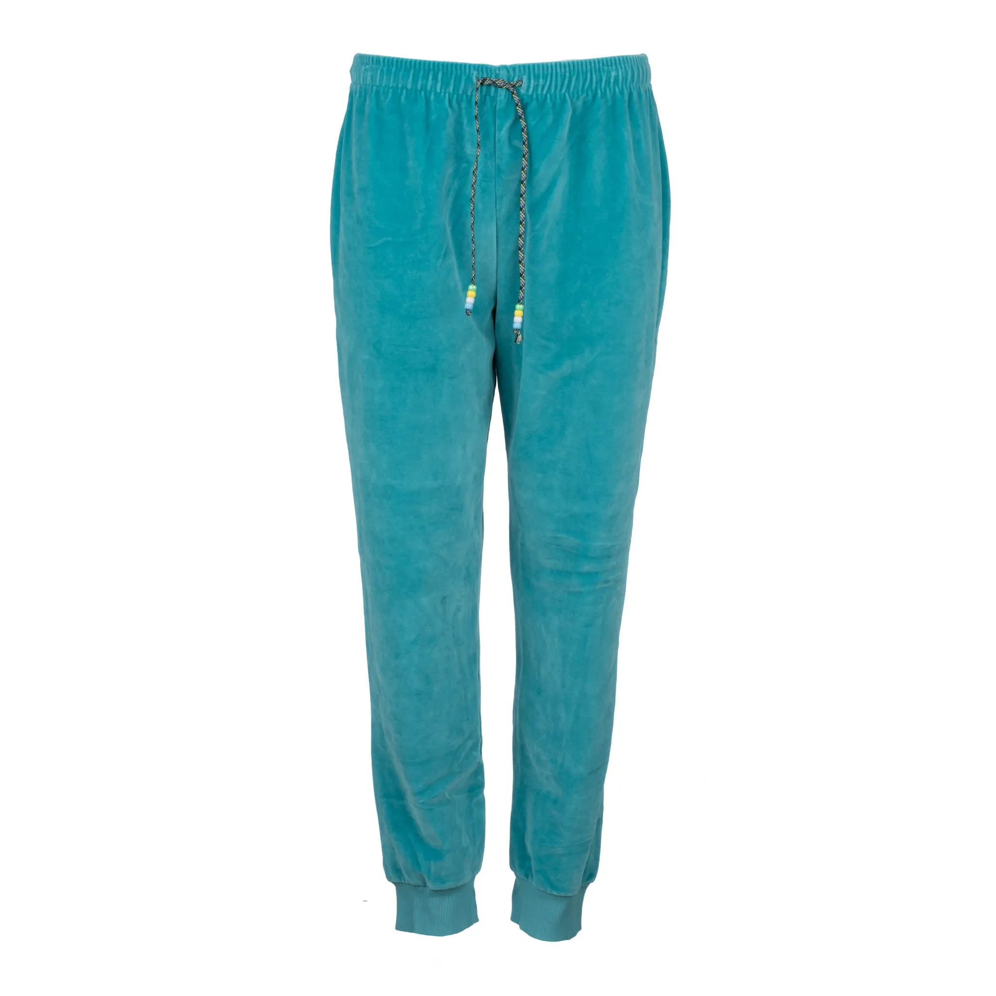 Neon Turquoise Velour Jogger sold by DANNIJO