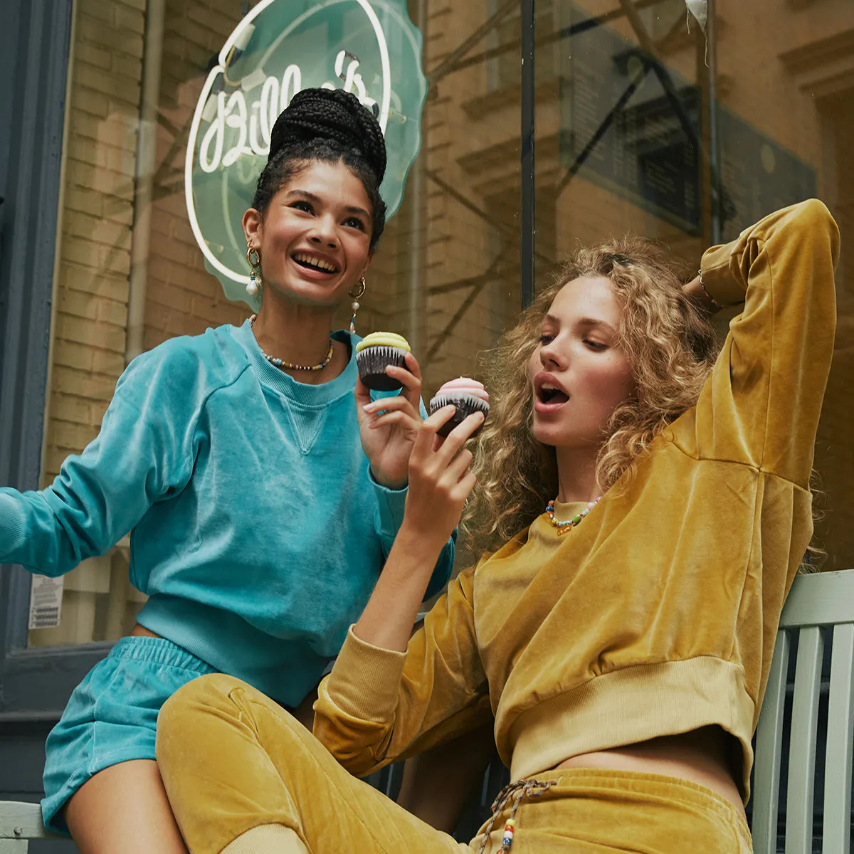 Camel Velour Jogger sold by DANNIJO product image thumbnail 2