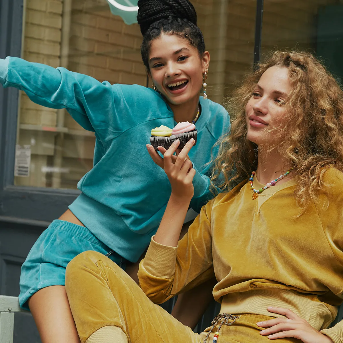 Camel Velour Jogger sold by DANNIJO product image thumbnail 3