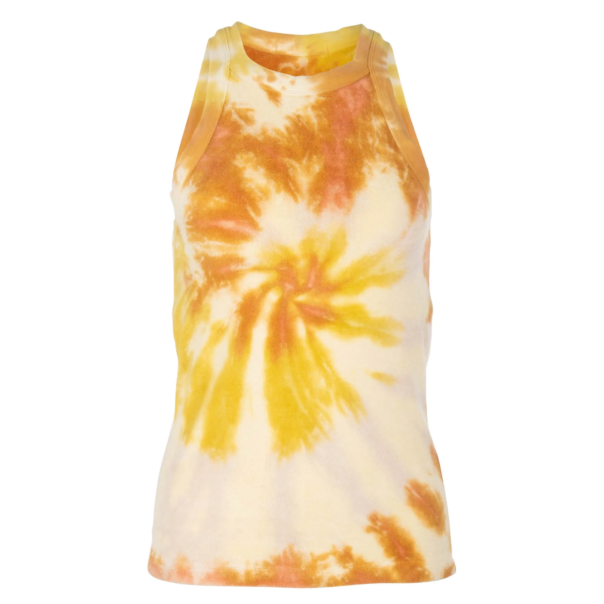 Lilac Multi Tie Dye High Neck Tank sold by DANNIJO