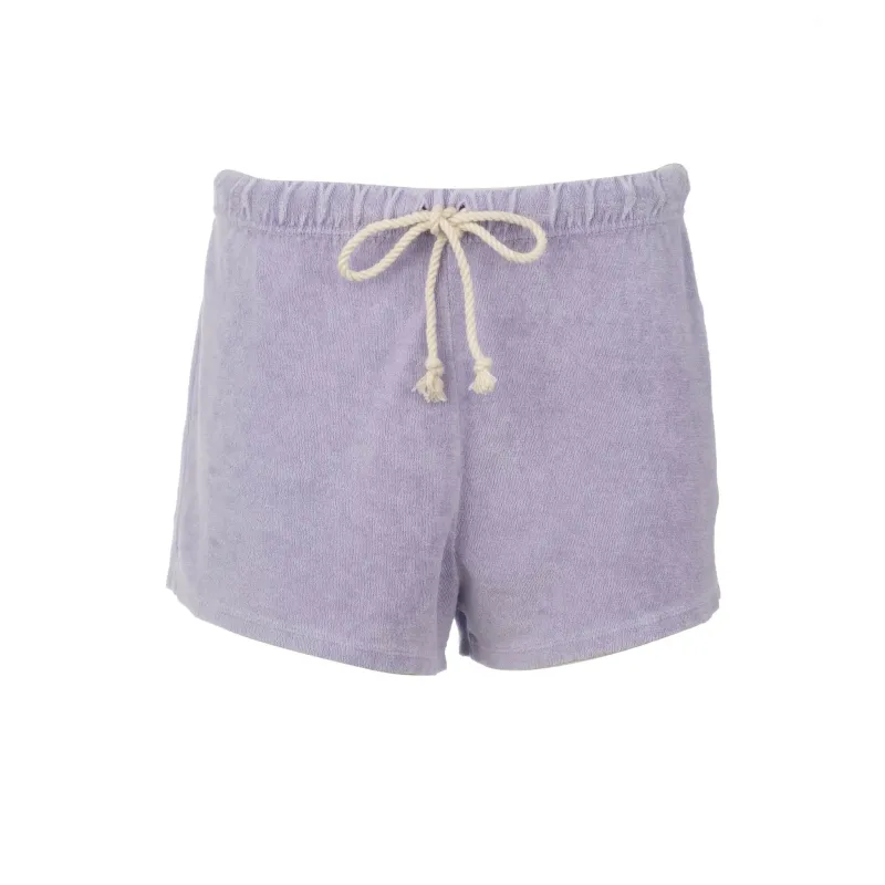 Purple Terry Shorts sold by DANNIJO