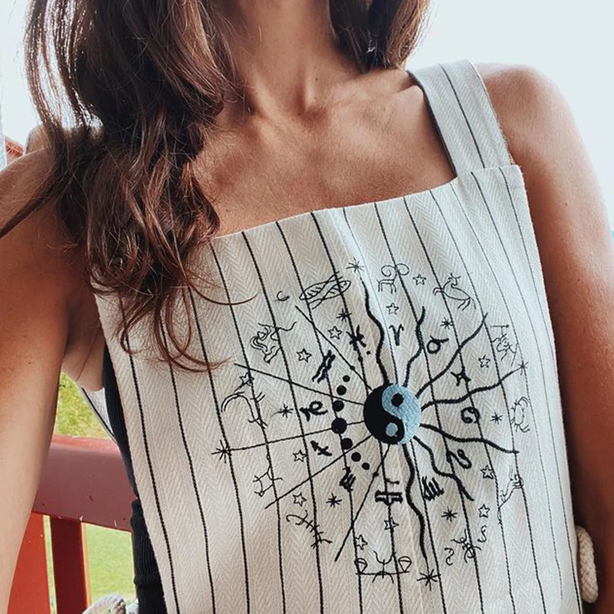 Pinstripe Overalls sold by DANNIJO product image thumbnail 4