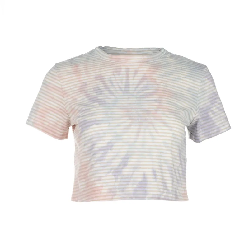 Purple Multi Cropped Tie Dye T-shirt made by DANNIJO