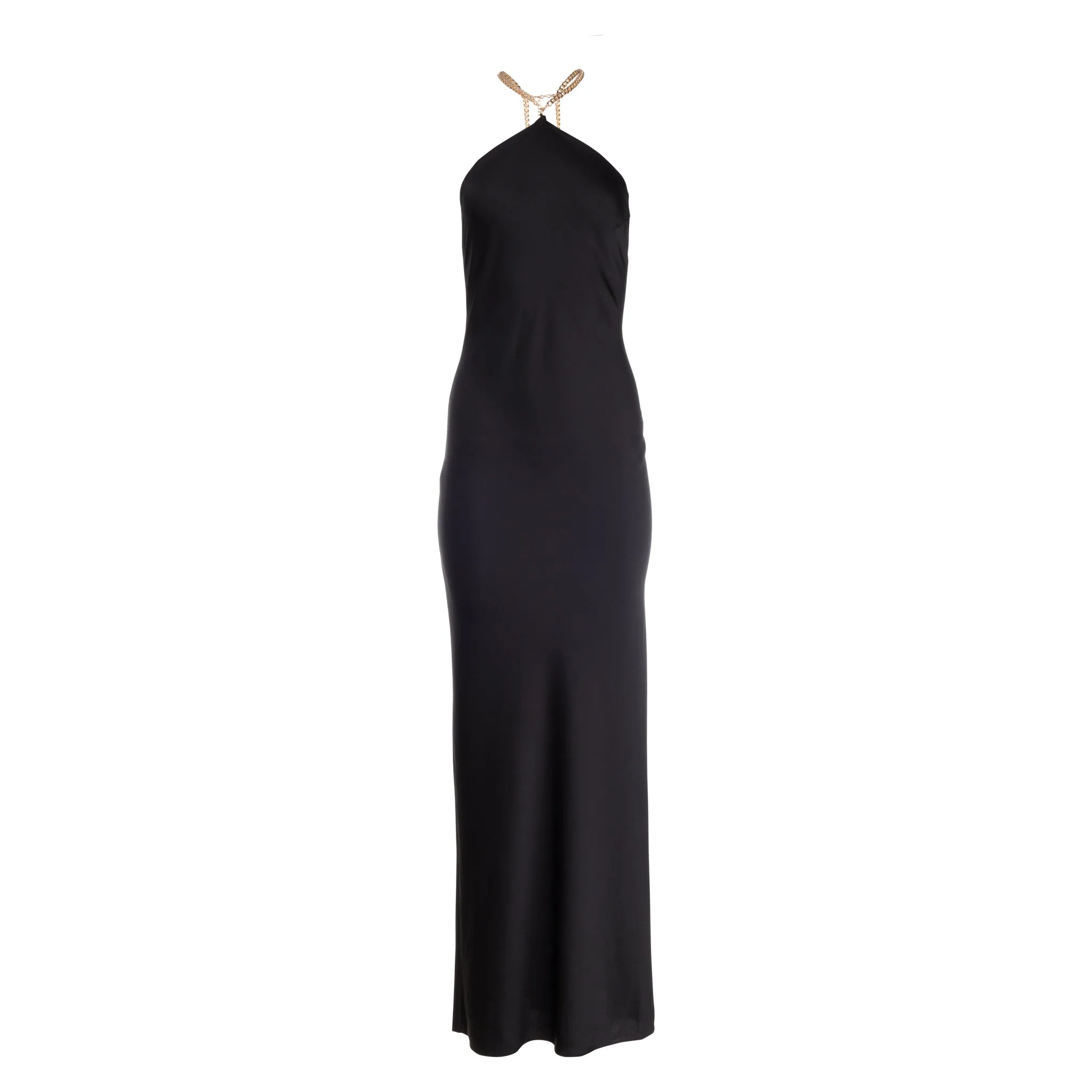 Noir Halter Maxi with Chain sold by DANNIJO