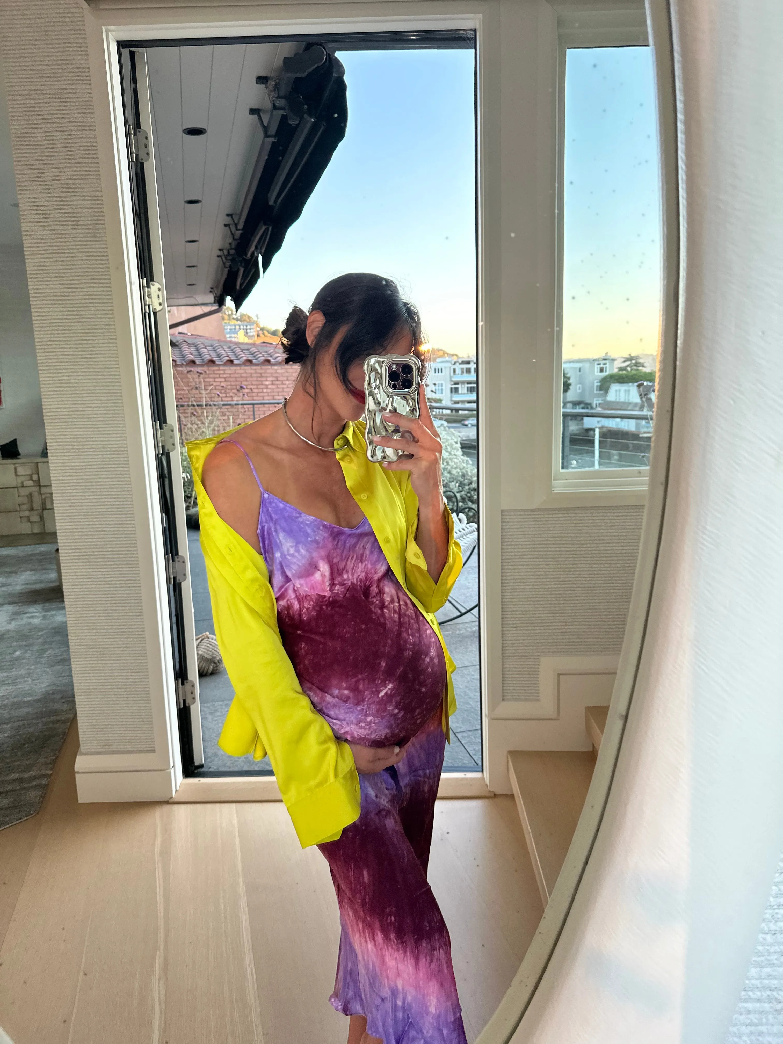 Plume Hand Dyed Midi Slip Dress sold by DANNIJO product image thumbnail 2