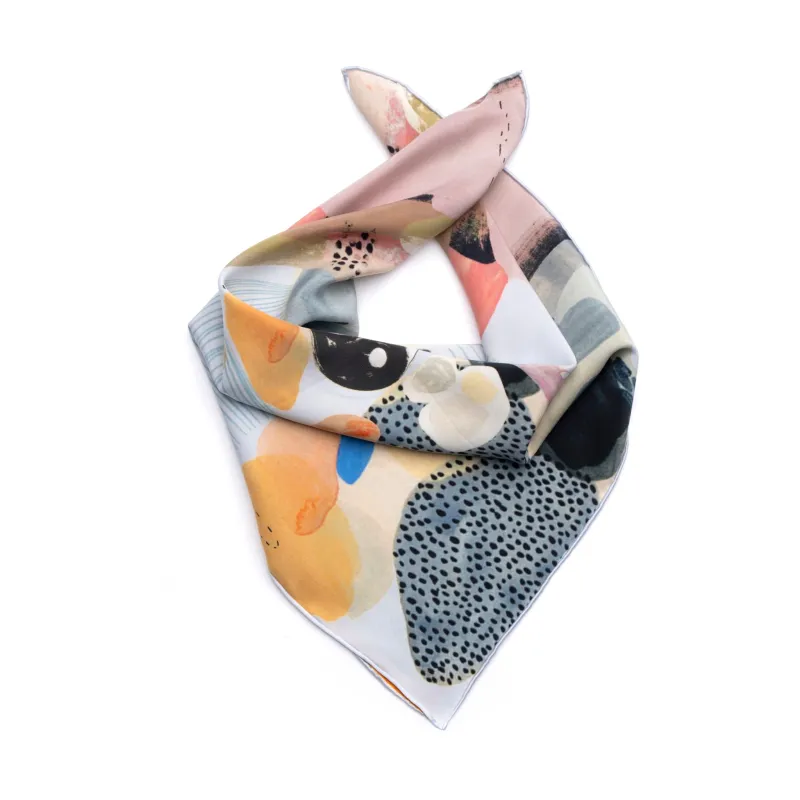 Abstract Printed Square Scarf sold by DANNIJO