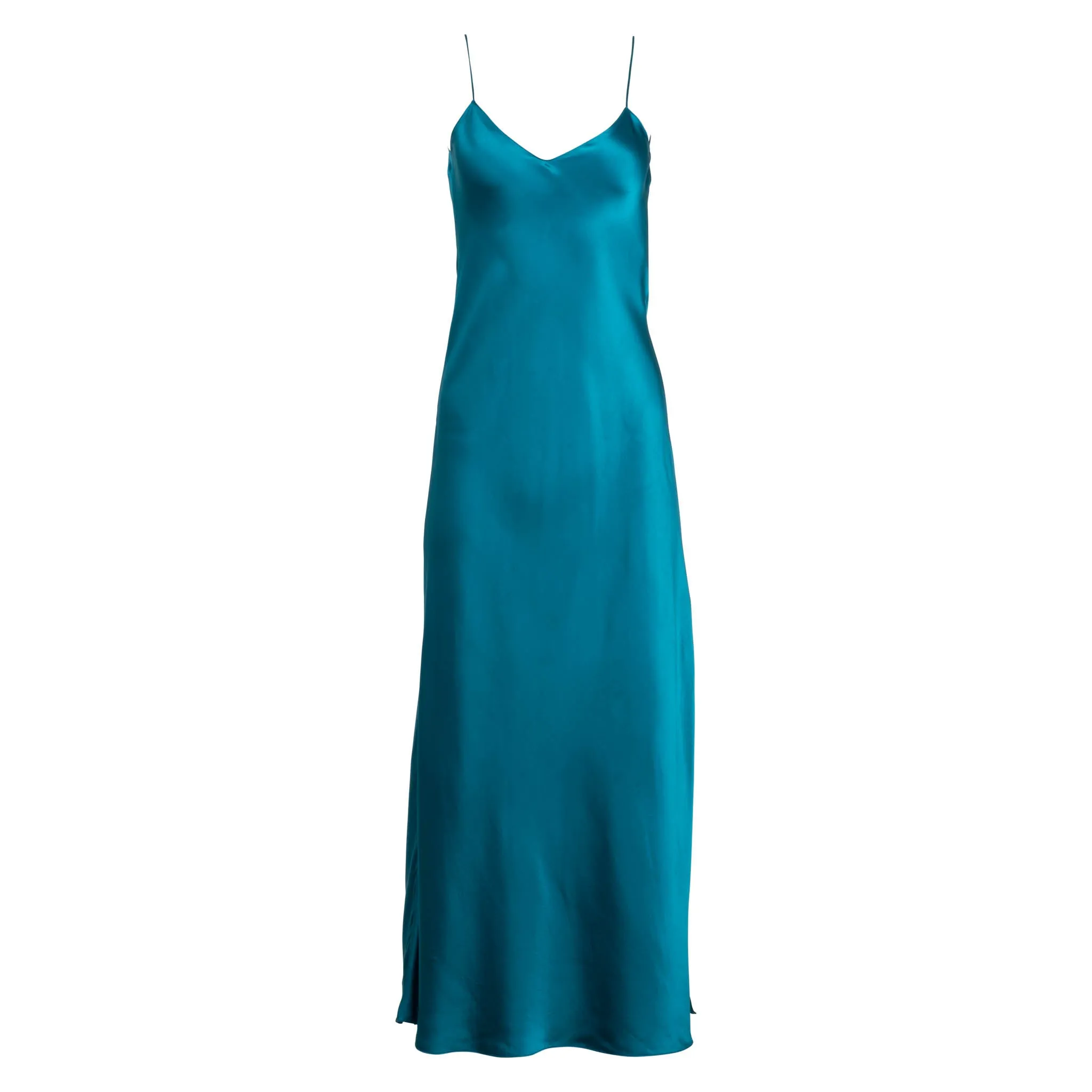 Teal Maxi Slip Dress sold by DANNIJO product image thumbnail 2