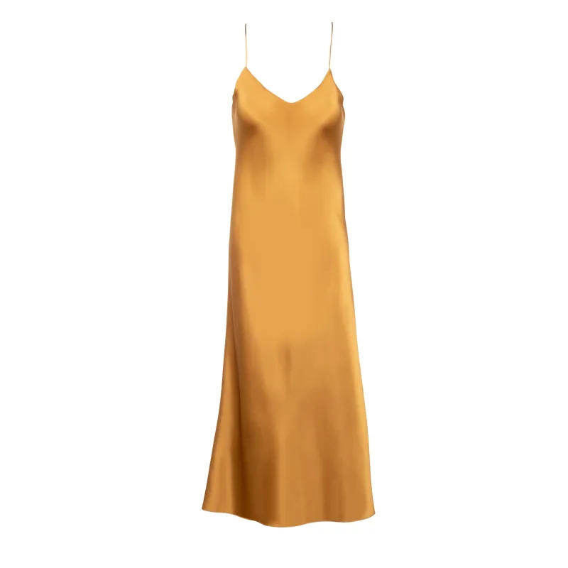New Bronze Midi Slip Dress sold by DANNIJO