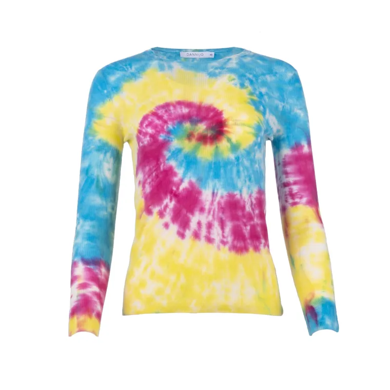 Tie Dye Crew Neck Knit sold by DANNIJO