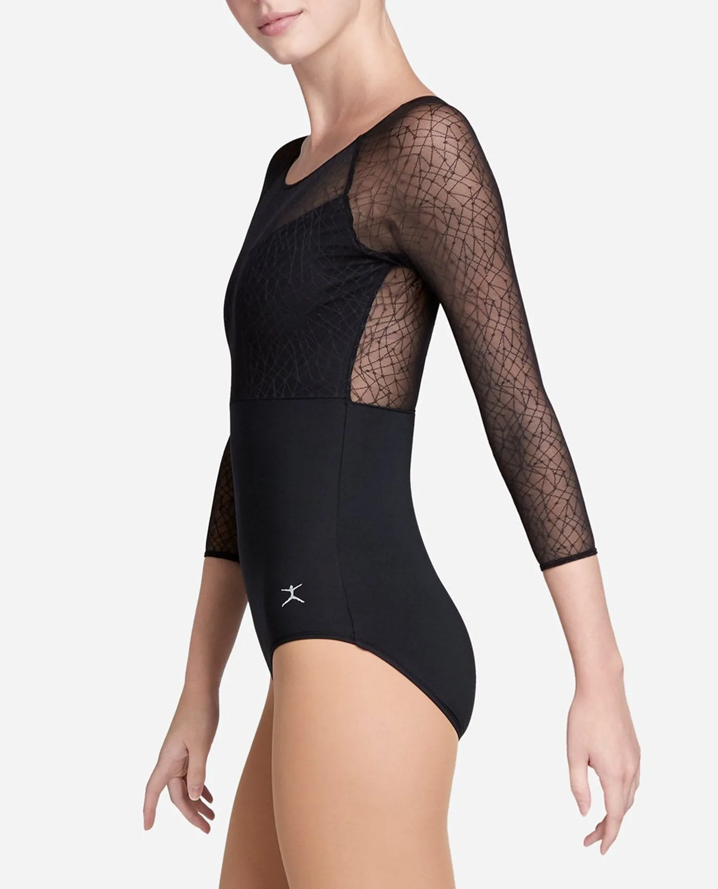 Mesh Overlay Long Sleeve Leotard sold by Danskin product image thumbnail 4