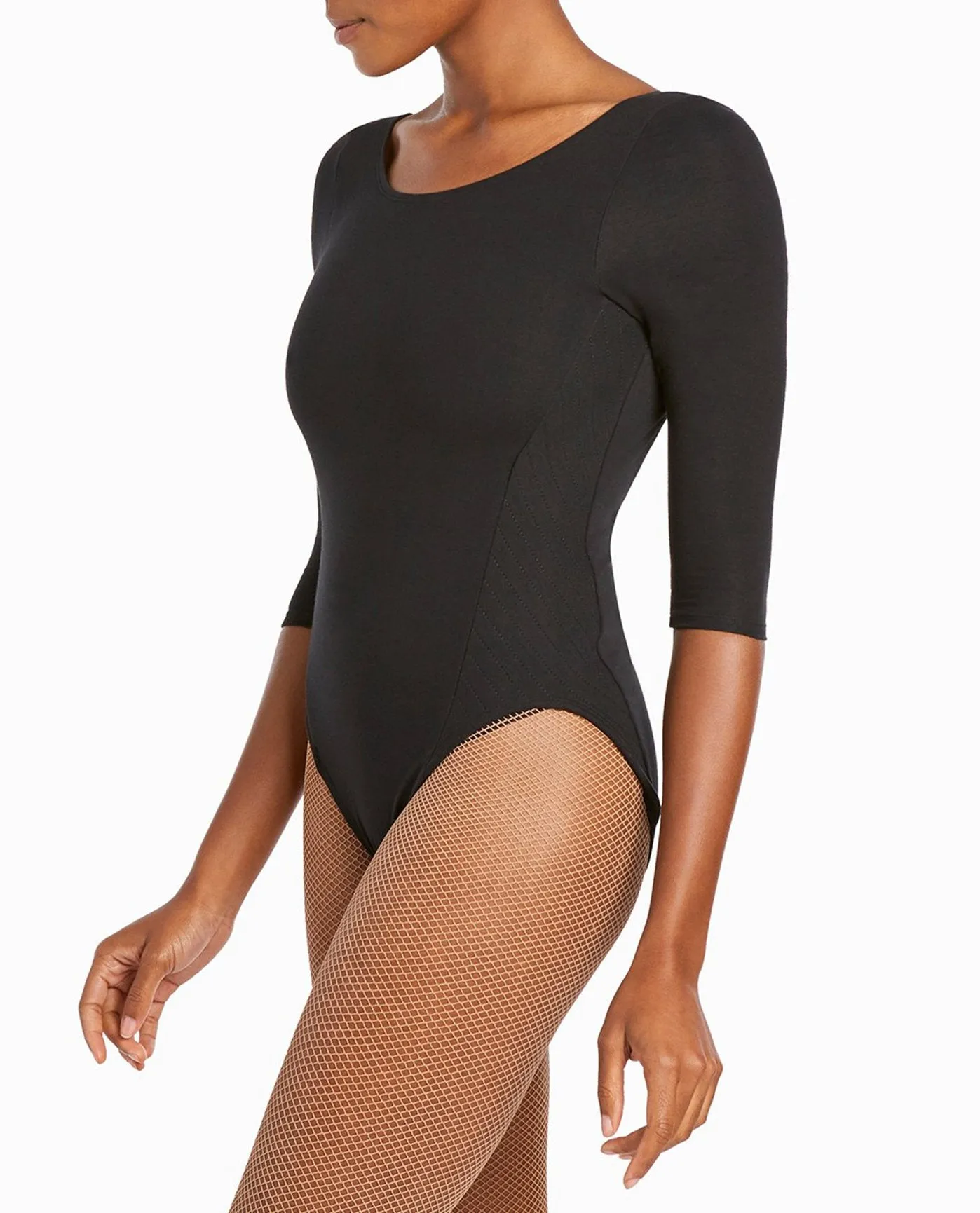 3/4-Length Quilted Cotton-Blend Leotard sold by Danskin product image thumbnail 4