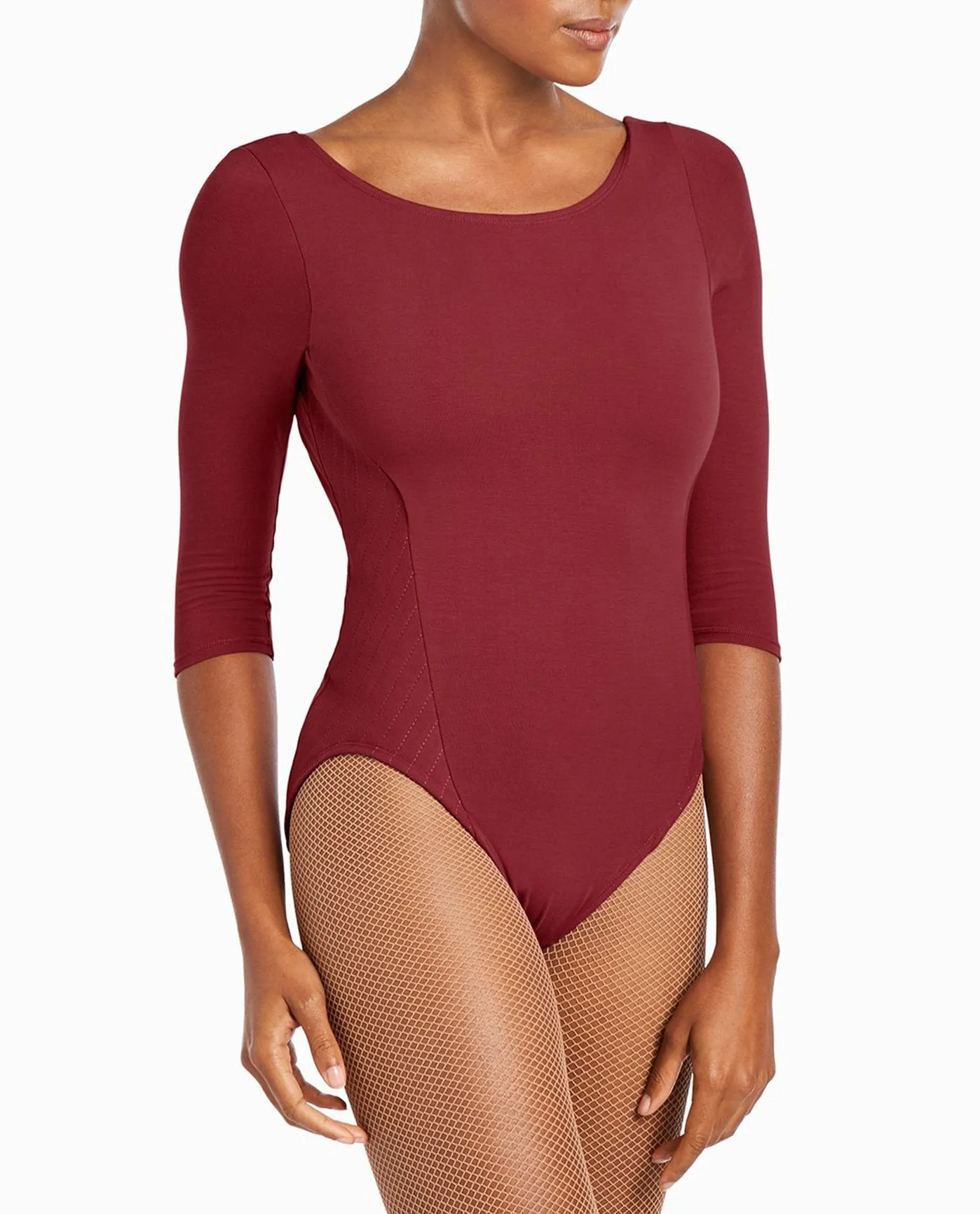 3/4-Length Quilted Cotton-Blend Leotard sold by Danskin product image thumbnail 2