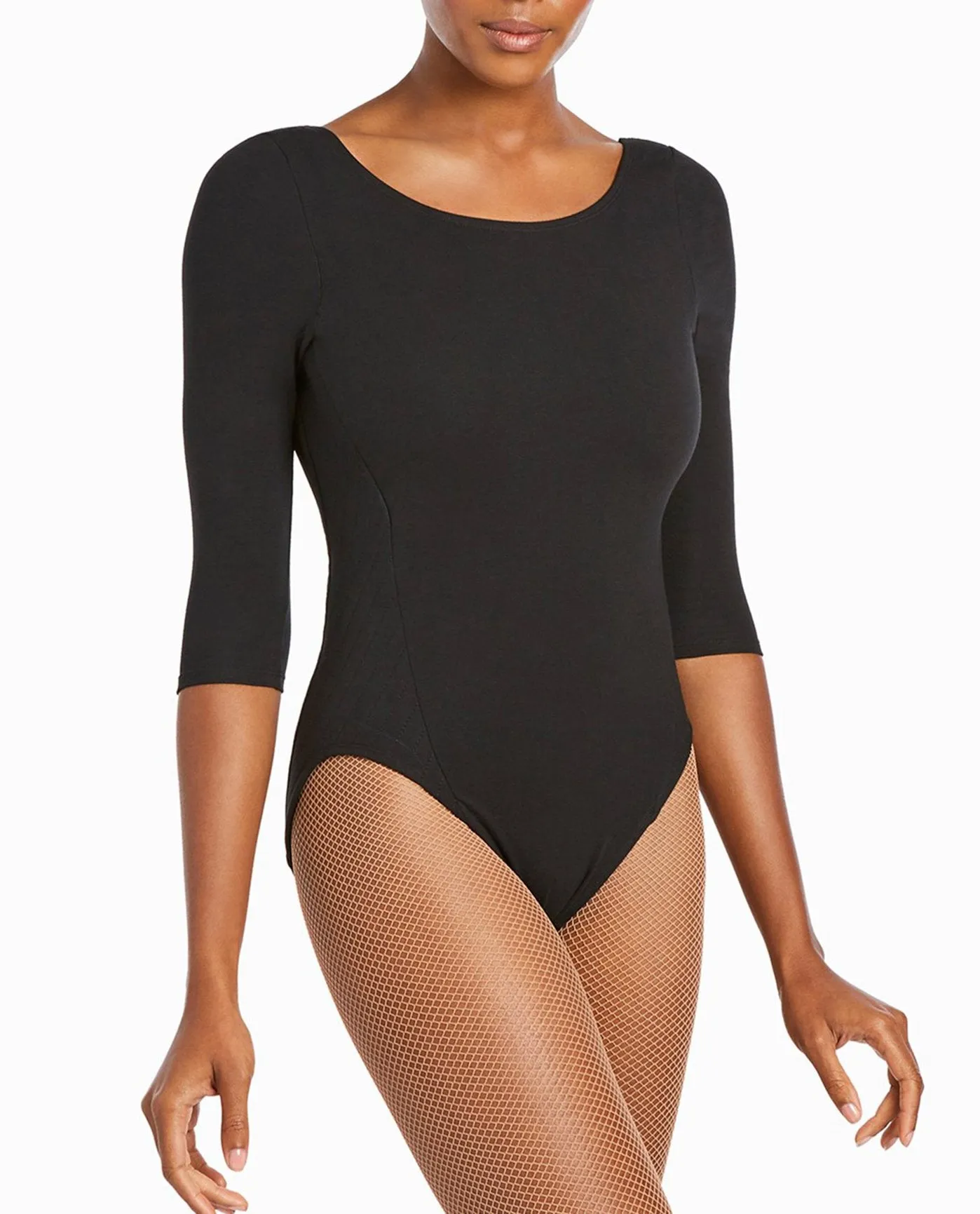 3/4-Length Quilted Cotton-Blend Leotard sold by Danskin product image thumbnail 3