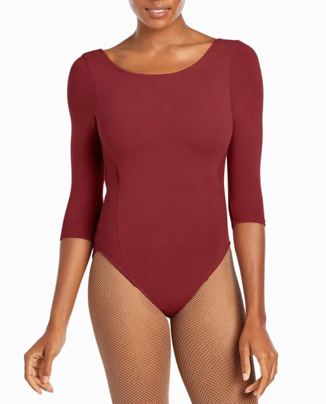3/4-Length Quilted Cotton-Blend Leotard sold by Danskin