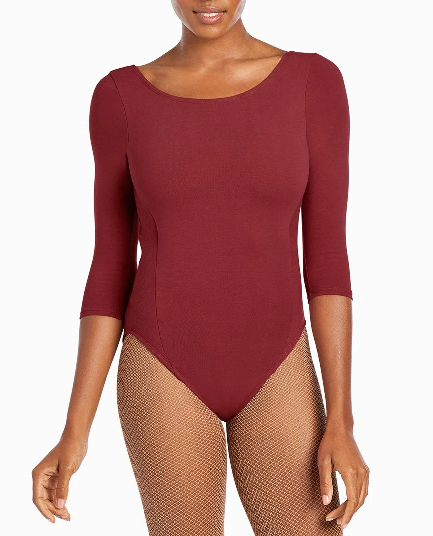 3/4-Length Quilted Cotton-Blend Leotard sold by Danskin