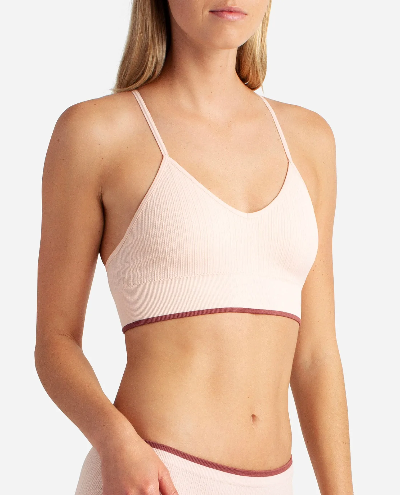 3-Pack Seamless Braid Texture Bralette With Contrast Line sold by Danskin product image thumbnail 4