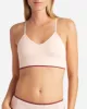 3-Pack Seamless Braid Texture Bralette With Contrast Line sold by Danskin