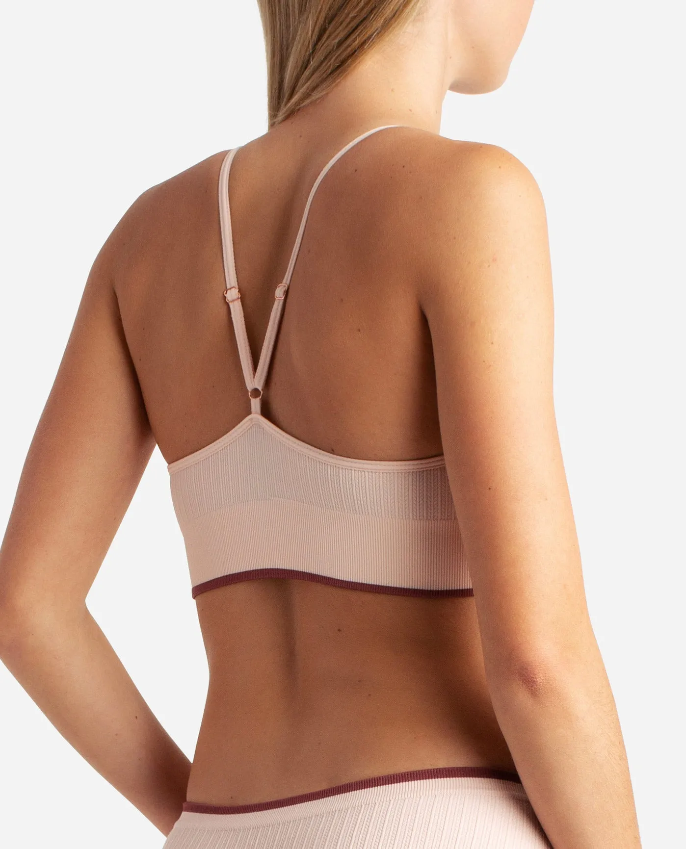 3-Pack Seamless Braid Texture Bralette With Contrast Line sold by Danskin product image thumbnail 3