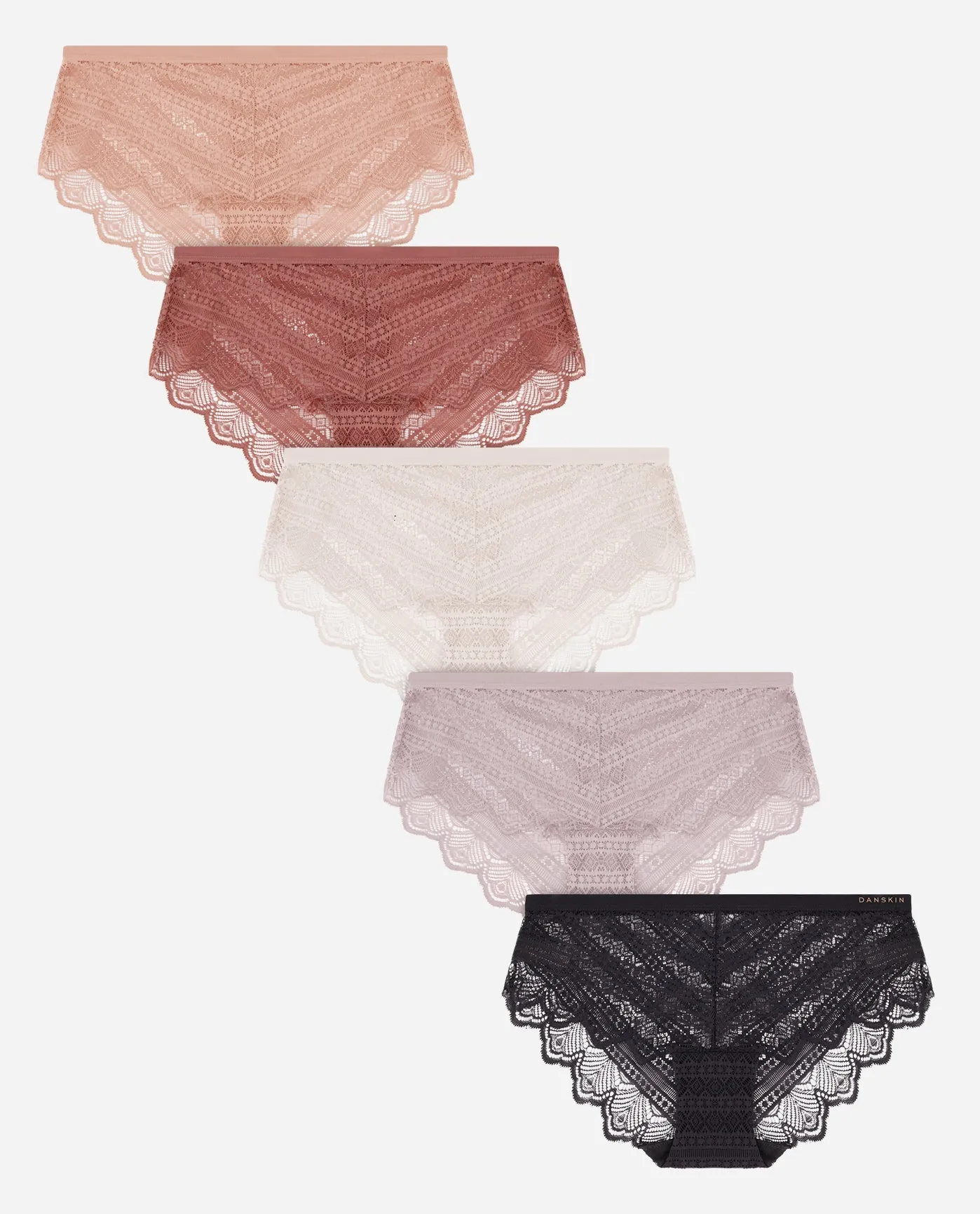 5-Pack Lace Hipster Underwear sold by Danskin product image thumbnail 2