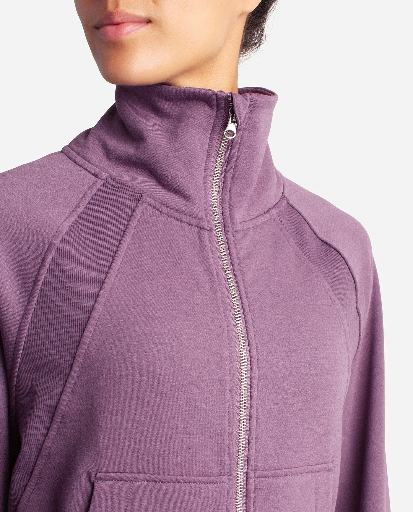 Mixed Rib Full Zip Jacket sold by Danskin product image thumbnail 4