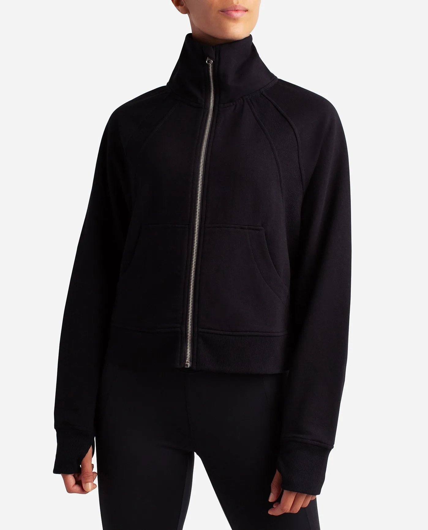 Mixed Rib Full Zip Jacket sold by Danskin product image thumbnail 5