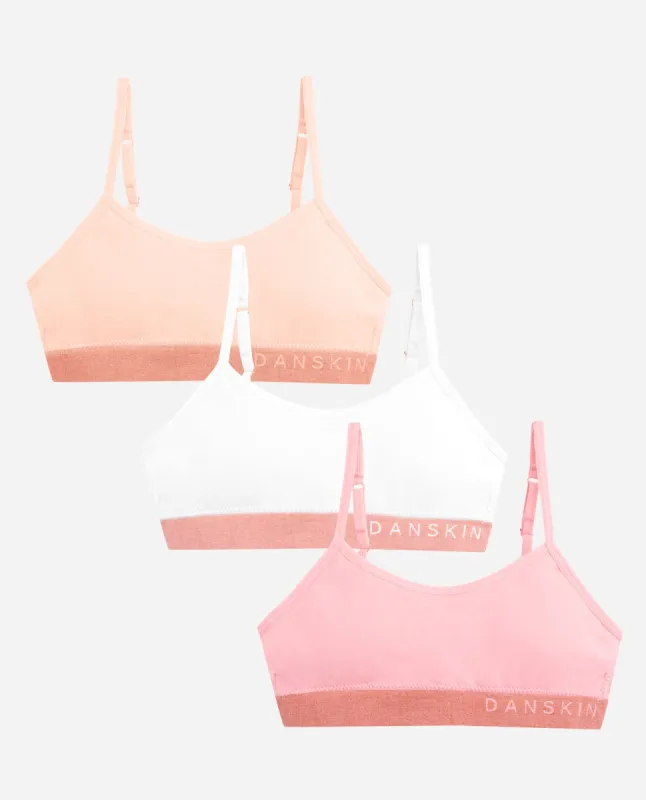 Girls 3-Pack Seamless Bra With Lurex Logo Band sold by Danskin