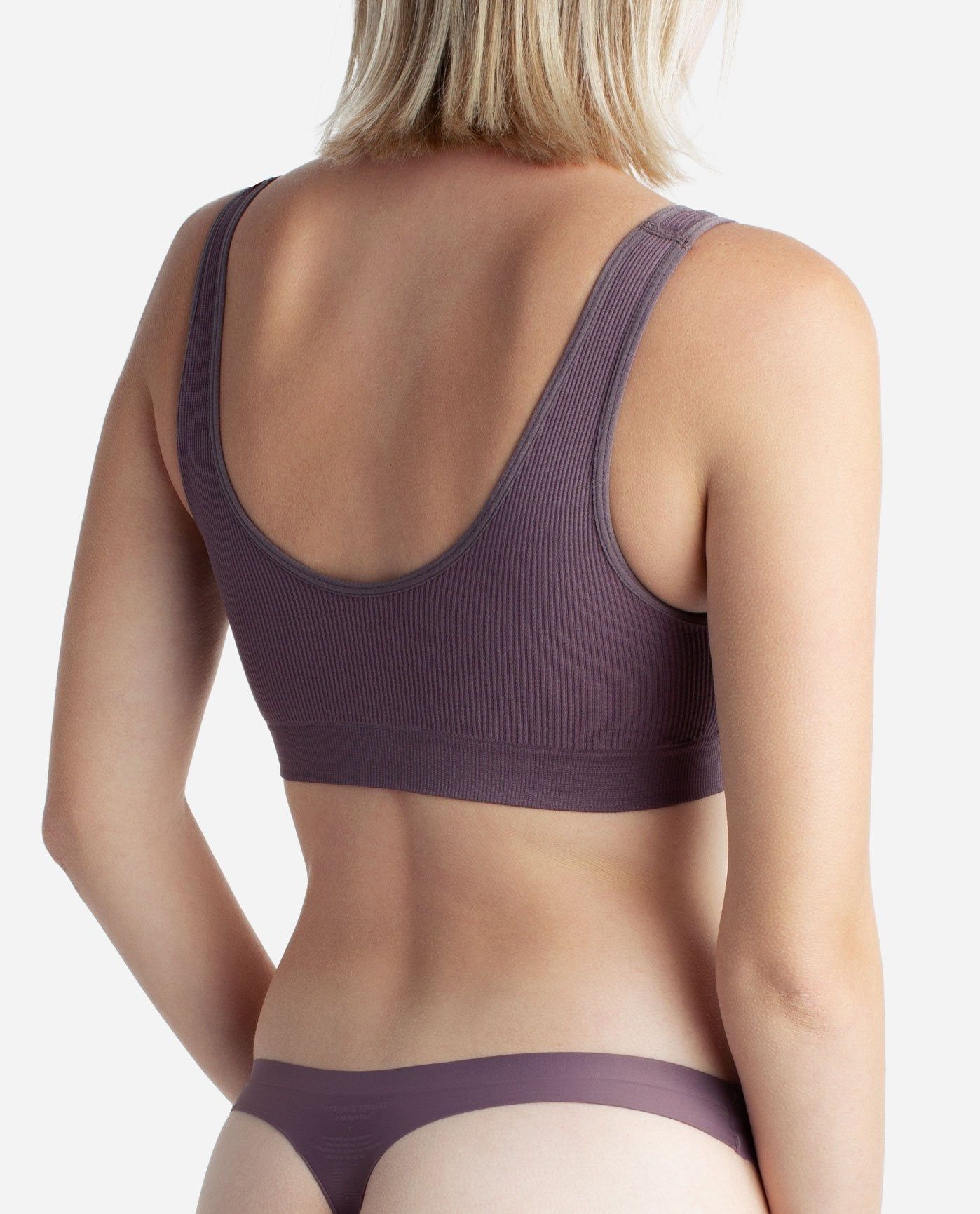 3-Pack Seamless Two Tone Ribbed Bralette sold by Danskin product image thumbnail 4